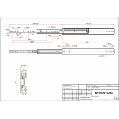 Schwerlastauszug DC2307619-609mm