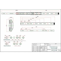 Schwerlastauszug HEAT1755719-1000mm