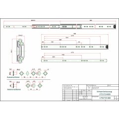 Schwerlastauszug HEAT1755719-800mm