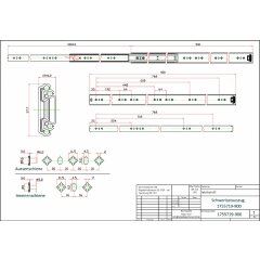 Schwerlastauszug HEAT1755719-900mm